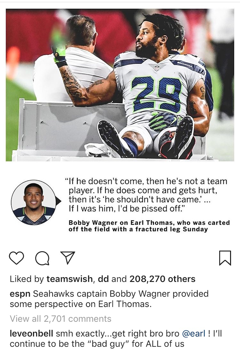 Illustration for article titled Earl Thomas Is Why Le'Veon Bell Holds Out